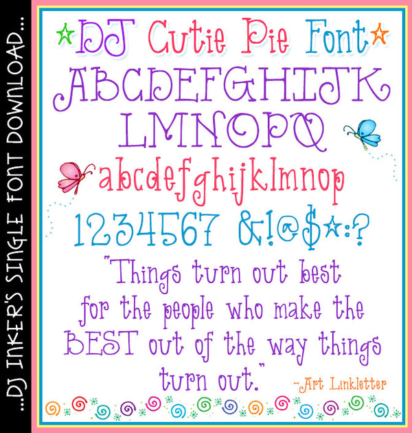 DJ Cutie Pie Font Download