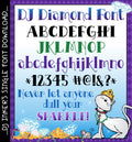 Add a sparkle to your creations with our fabulous DJ Diamond font