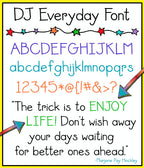 DJ Basic Fonts Collection - 5 Font Bundle