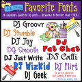 Bundle 10 of DJ Inkers' favorite fonts with hand drawn lettering by Dianne J Hook