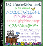 DJ Fiddlesticks font is simple, cute serif lettering by DJ Inkers