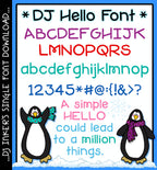 Say hello to a fun basic font by DJ Inkers for text with a smile