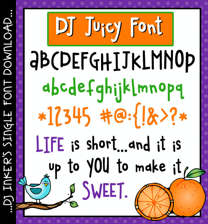 Make your lettering stand-out with this fun font by DJ Inkers