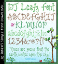 DJ Inkers' Leafy font is perfect for spring, Earth Day and Arbor Day