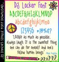 Add style and flair to your creative projects with DJ Locker, with hand written lettering by DJ Inkers