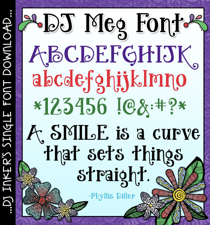 This sweet font by DJ Inkers is bold, cute and curvy