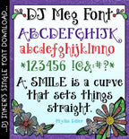 This sweet font by DJ Inkers is bold, cute and curvy