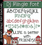 Add texture, style and a smile with our bold DJ Mingle font