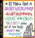 Spice up your projects with our playful DJ Moka font -DJ Inkers