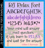 Relax, it's a cute girly serif font by DJ Inkers