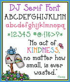 DJ Basic Fonts Collection - 5 Font Bundle