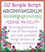 DJ Basic Fonts Collection - 5 Font Bundle