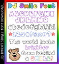 A bold block letter font to make your projects smile by DJ Inkers