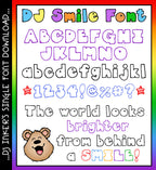 A bold block letter font to make your projects smile by DJ Inkers