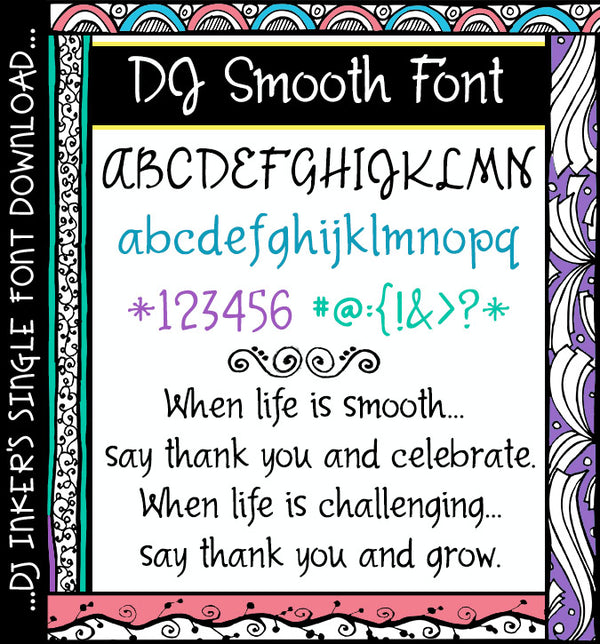 Your projects will look smooth and classy with this hand-drawn font by DJ Inkers
