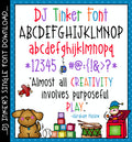DJ Inkers' Tinker font offers simple and playful text for your creations