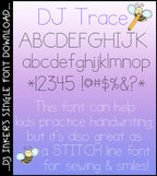 DJ Trace is a handwriting font without the template by DJ Inkers