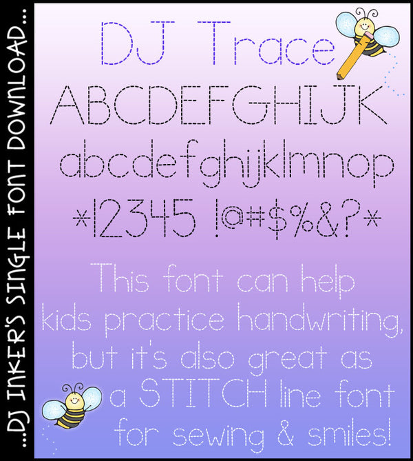 DJ Trace is a handwriting font without the template by DJ Inkers