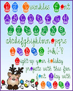 You'll love this cute Christmas light font by DJ Inkers