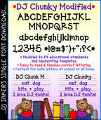 DJ Chunky Font - Dot Lettering Download
