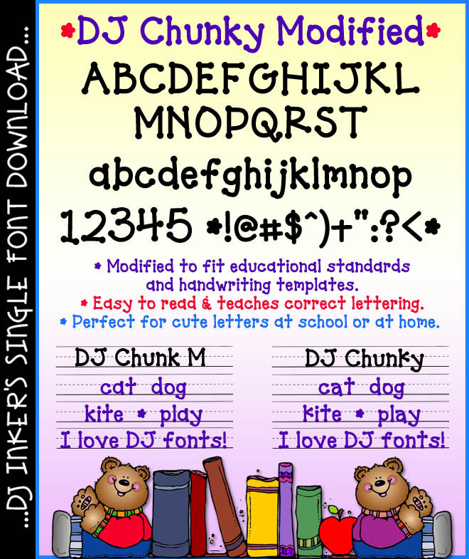 DJ Chunky Font - Dot Lettering Download