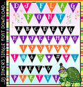 Hang your letters for the party with our cute Flag font -DJ Inkers