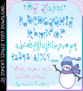 DJ Inkers' Flakes font is perfect lettering for winter and snow day fun