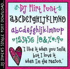 DJ Sweetheart Fonts - Love & Heart Lettering Collection