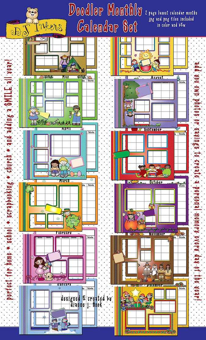 Doodlers Photo Calendar Download