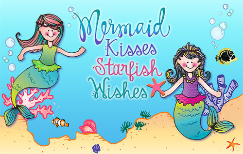 Beachy Brush Words Clip Art Download