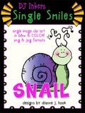 Snail - Single Smiles Clip Art Image