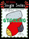 Stocking Clip Art - Single Smiles Image Download
