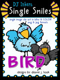 clip art bird in 2 colors by DJ Inkers