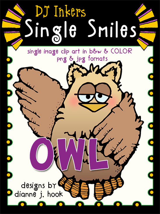 Cute owl clip art for fall, school projects, reminders, wise quotes and more