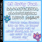 DJ Softy Font - Puffy Cloud Lettering Download