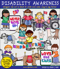 Clip art kids for disability awareness and inclusion by DJ Inkers