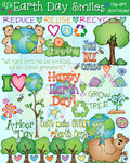 Kids Earth Day clip art for conservation, Arbor Day and making change by DJ Inkers