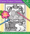 Easter Basket Coloring Page Download