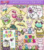 Easter Bunny Springtime Clip Art Download
