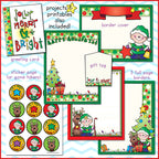 Christmas elf borders and printable fun for the holidays