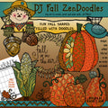 Fall Zen-Doodles Clip Art Download