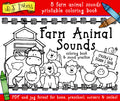 Farm Animal Sound book for preK and early education by DJ Inkers