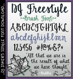 Type something special with this freestyle brush lettering font by DJ Inkers
