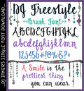 DJ Freestyle Brush Font Download