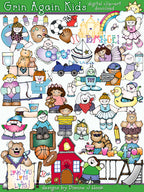 Grins & Giggles Clip Art Collection - 6 Download Bundle
