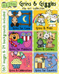 Grins & Giggles Clip Art Collection - 6 Download Bundle