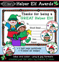 Helper Elf Award certificate by DJ Inkers