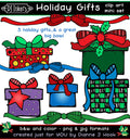 Holiday Gifts Clip Art Download