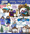 Holy Night - Christmas Nativity Clip Art Download