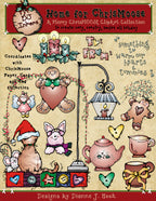 Chris-Moose Holiday Clip Art Collection -10 Download Bundle
